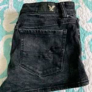 Black American Eagle Hi-rise shorties